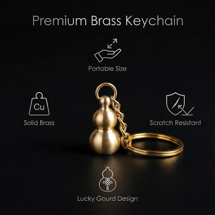 Vintage Brass Keychain factory